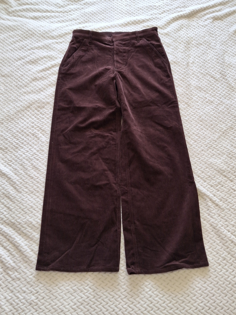 NWOT Women's Citizens Of Humanity Mahogany Wide Leg Lina Trouser Pocket Pants